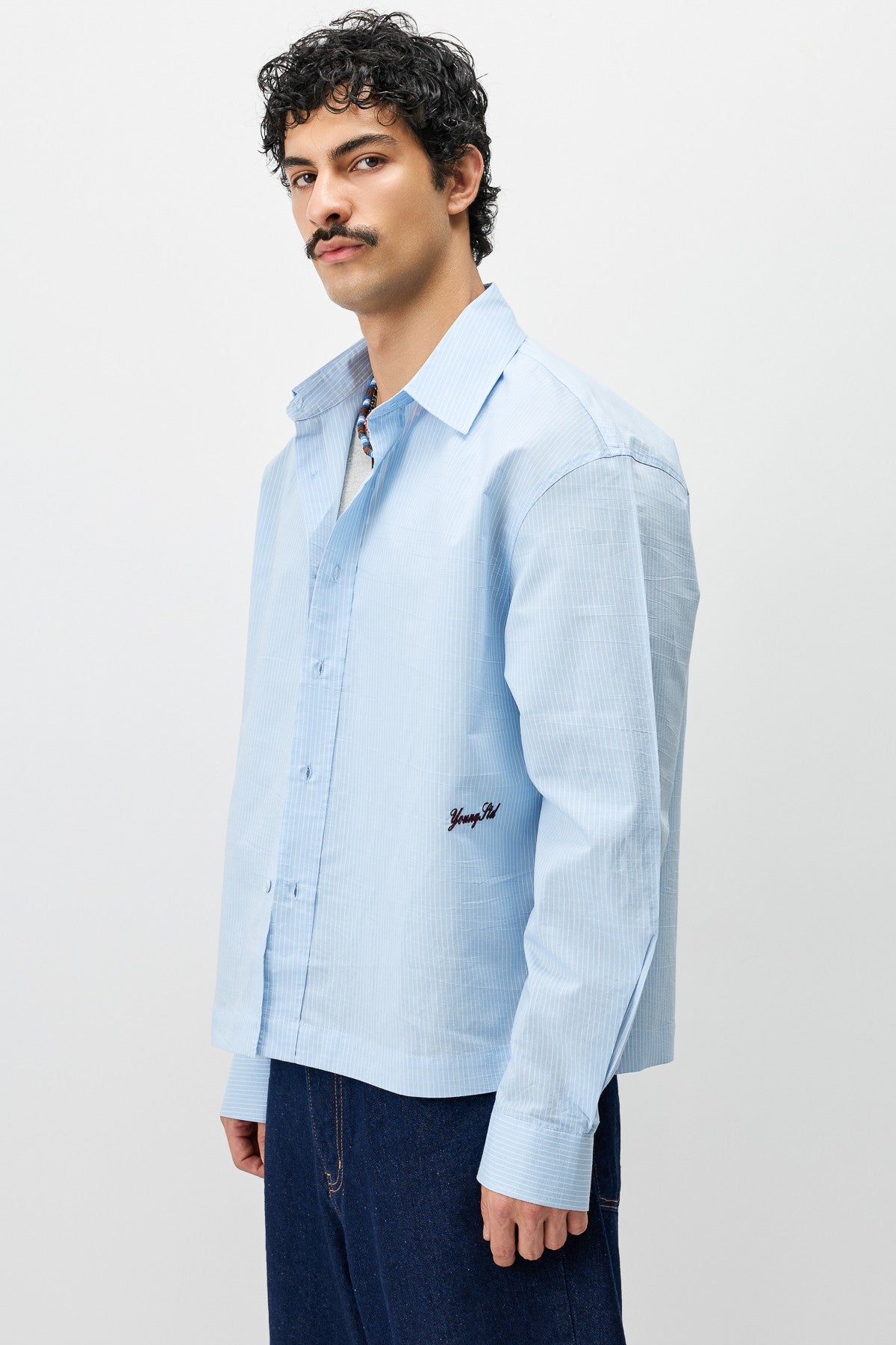 Boxy Fit Shirt with Detailed Design