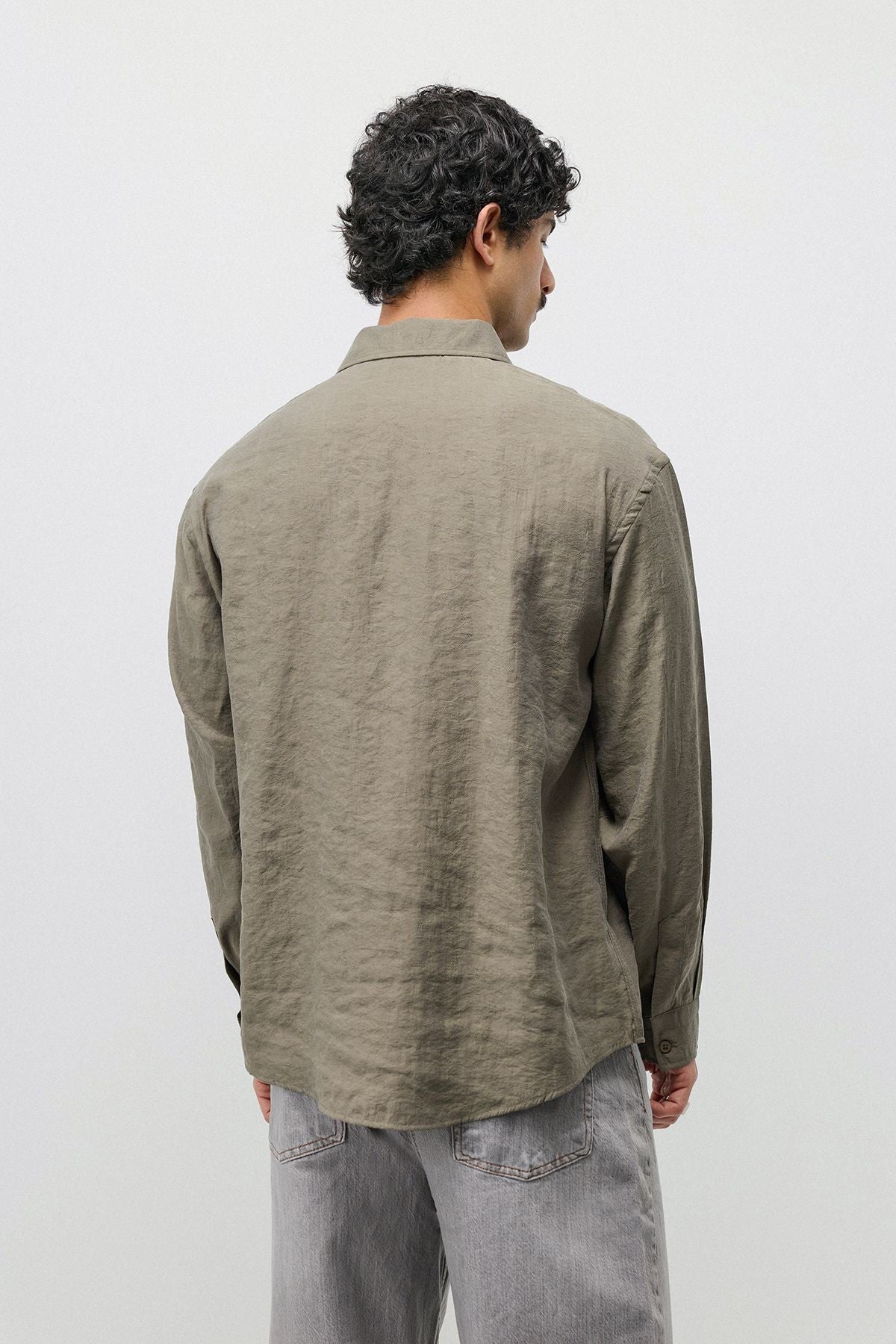 Flowy, Oversized Modal-Blend Shirt