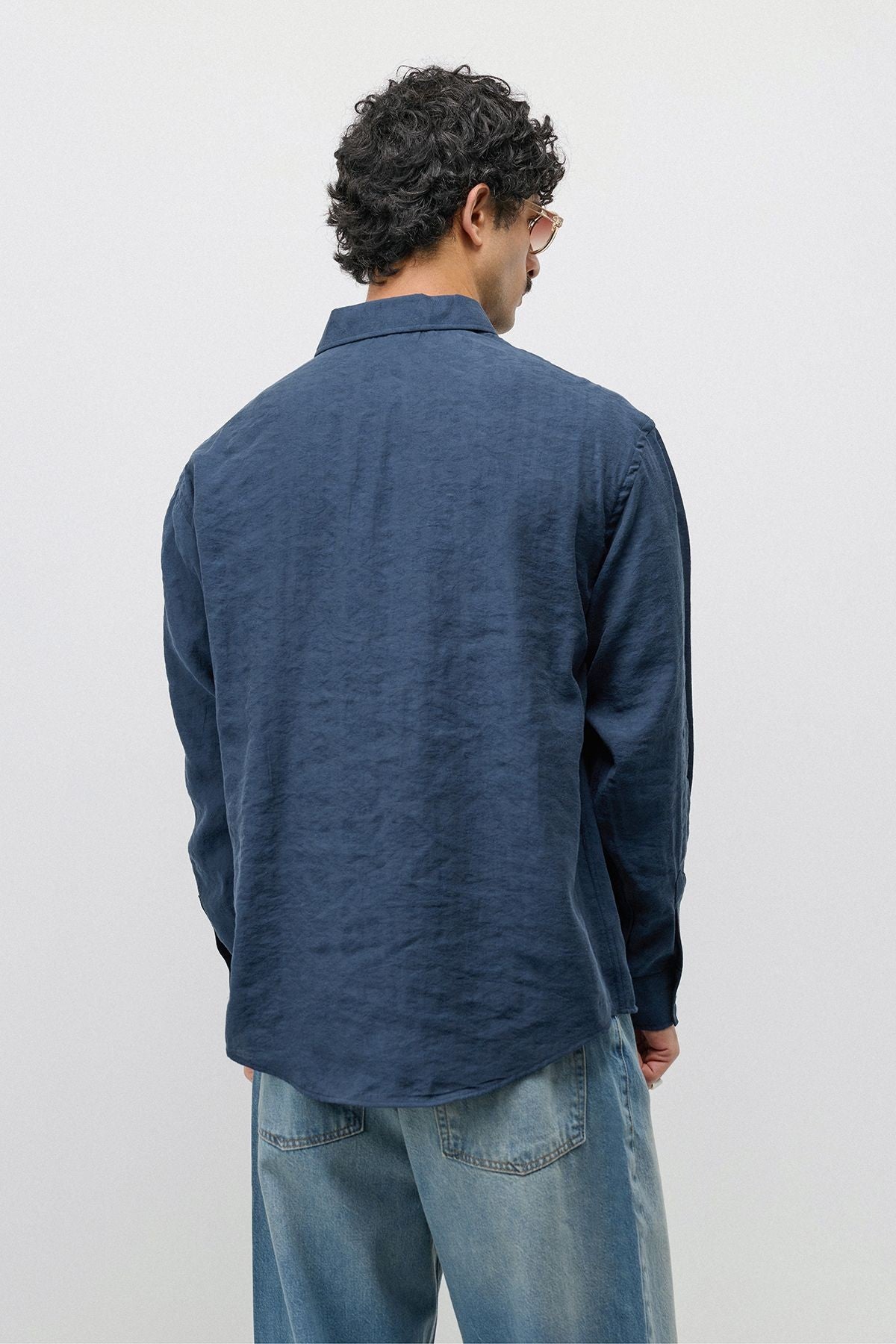 Flowy, Oversized Modal-Blend Shirt