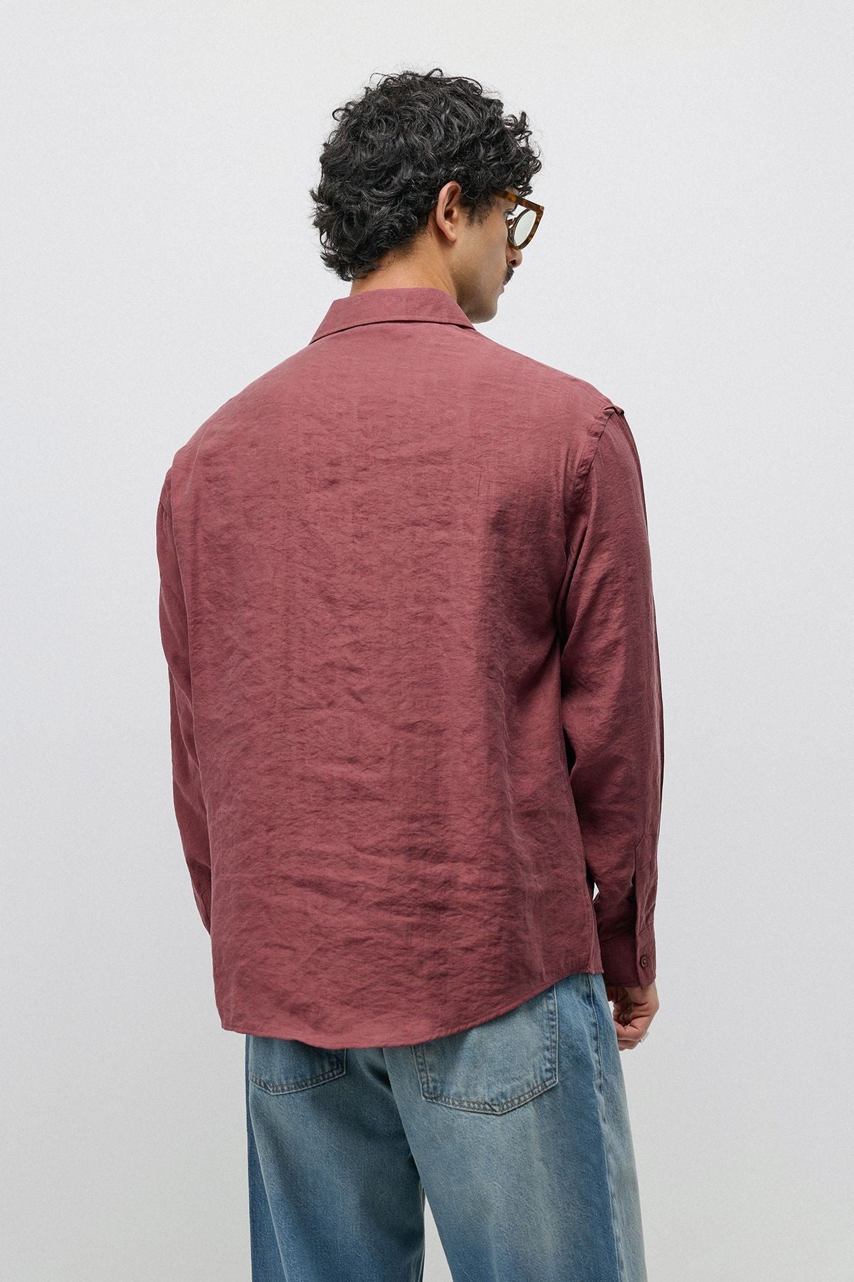 Flowy, Oversized Modal-Blend Shirt