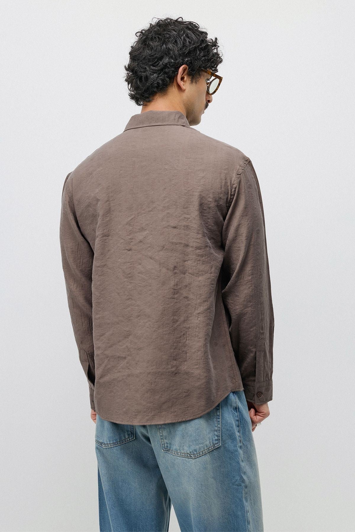 Flowy, Oversized Modal-Blend Shirt