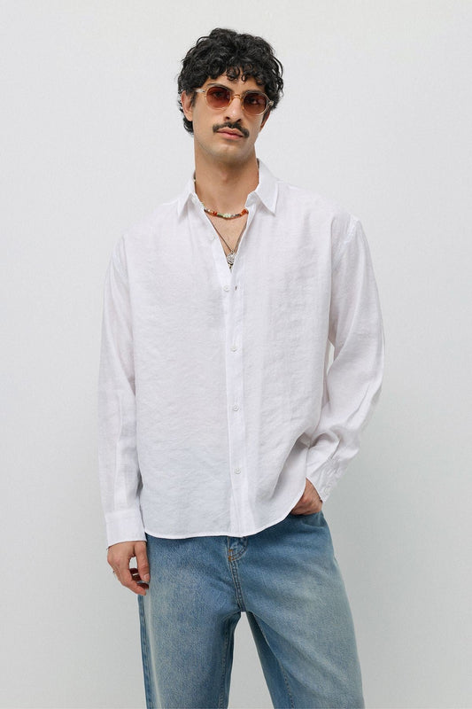 Flowy, Oversized Modal-Blend Shirt