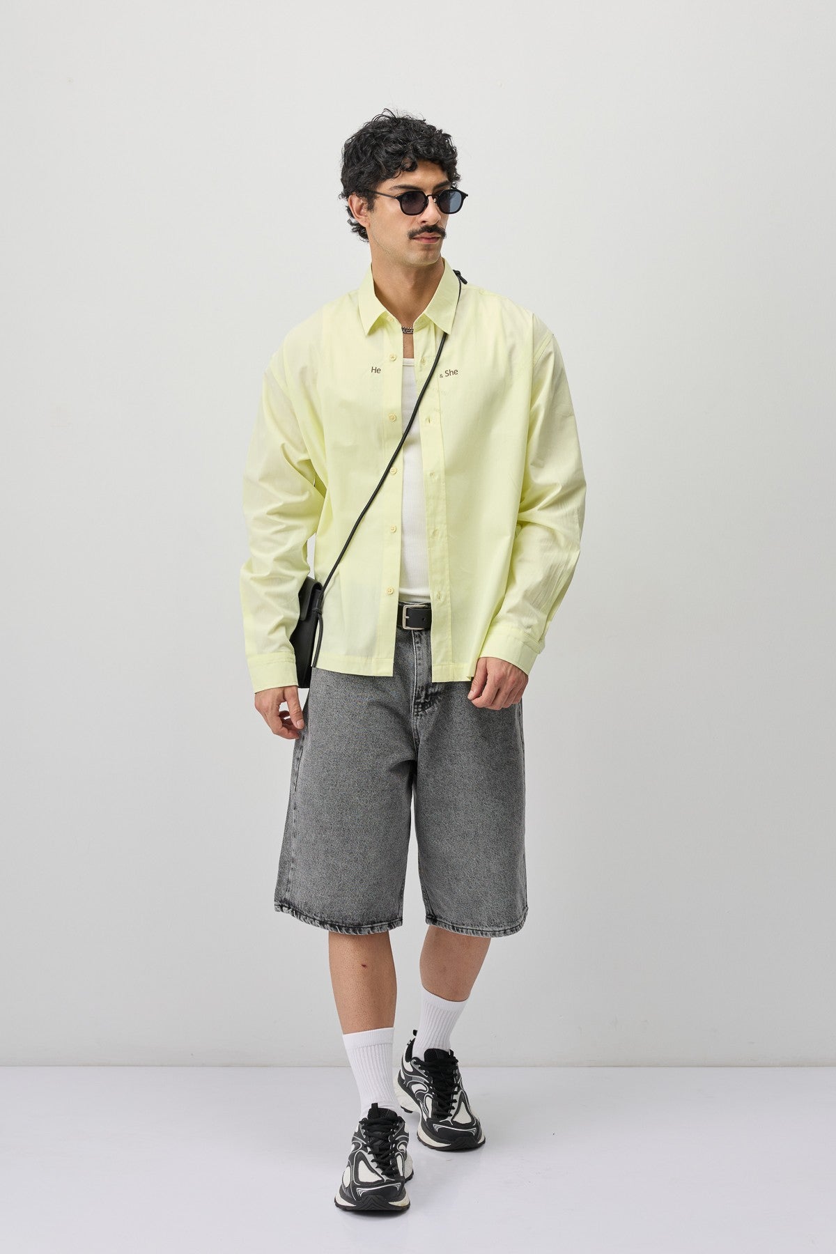 Long-Sleeved Boxy-Fit Shirt