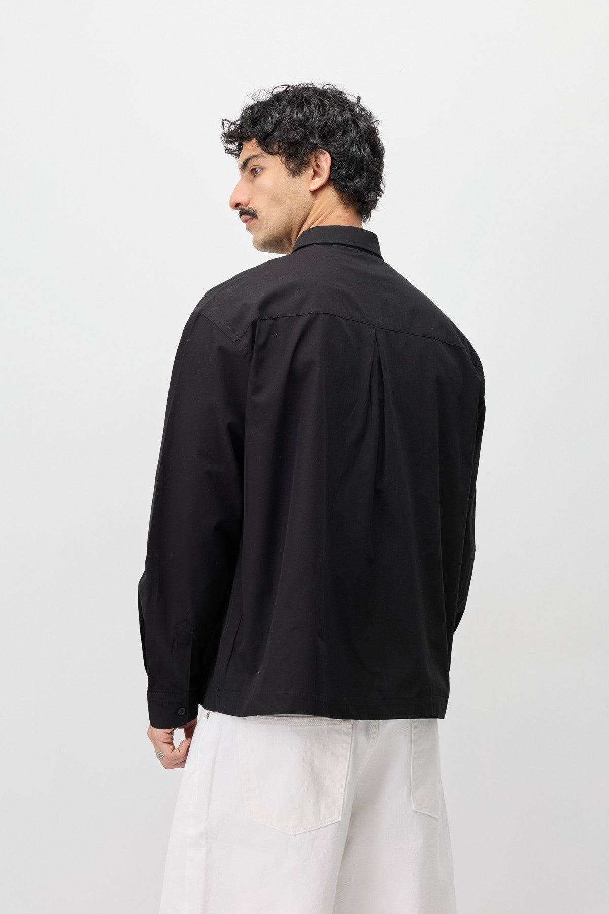 Long-Sleeved Boxy-Fit Shirt