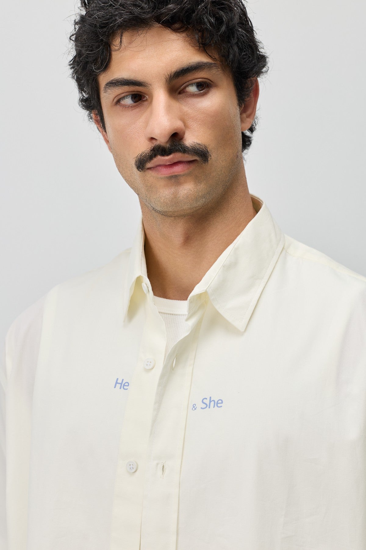 Long-Sleeved Boxy-Fit Shirt
