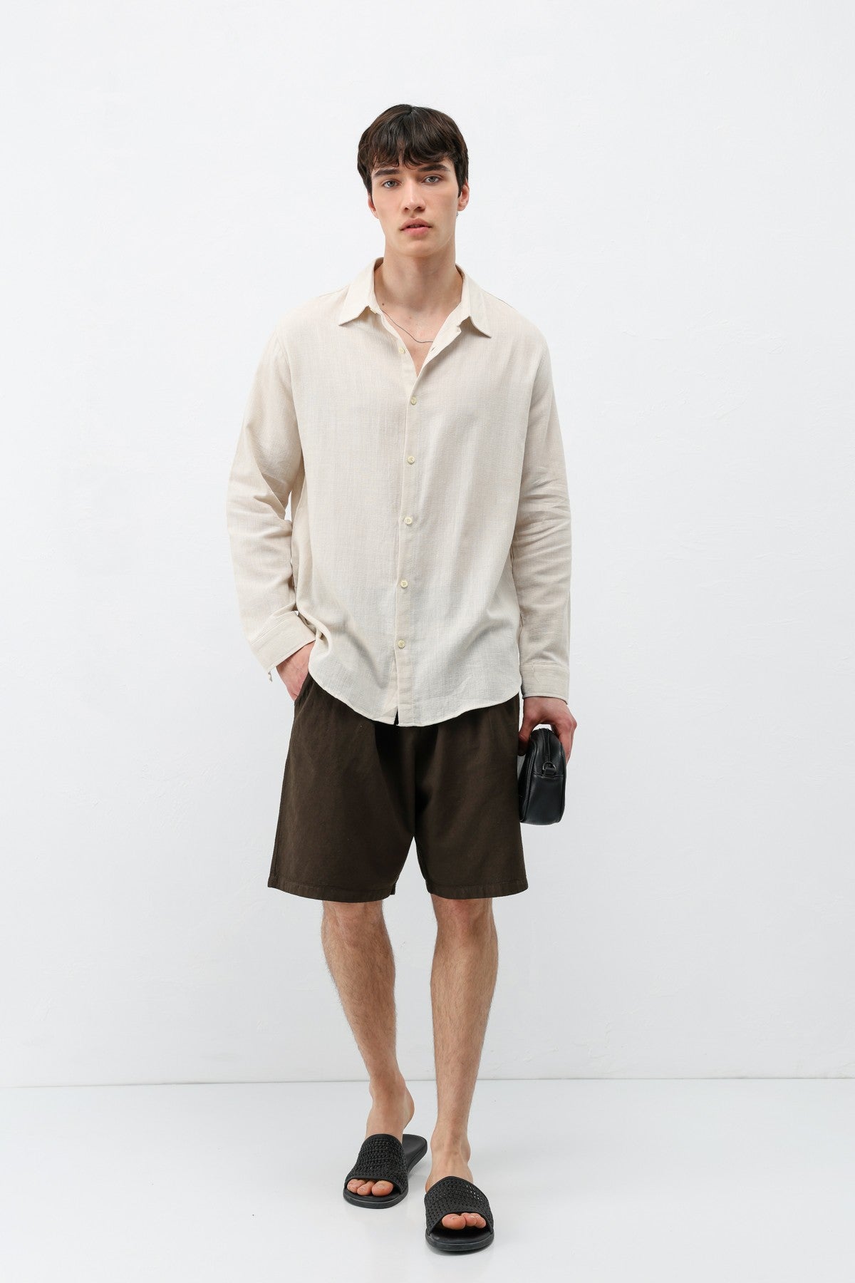 Basic Oversized Linen Shirt