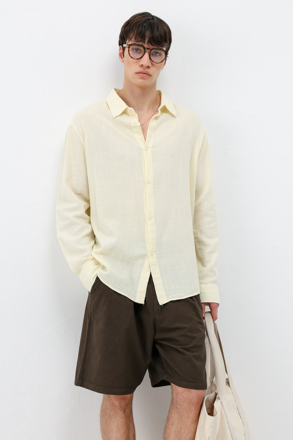 Basic Oversized Linen Shirt