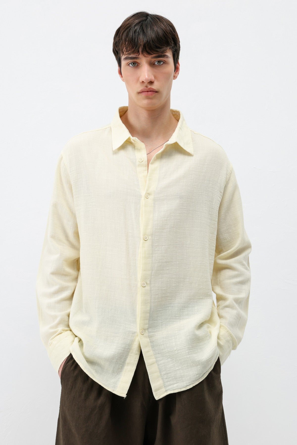Basic Oversized Linen Shirt