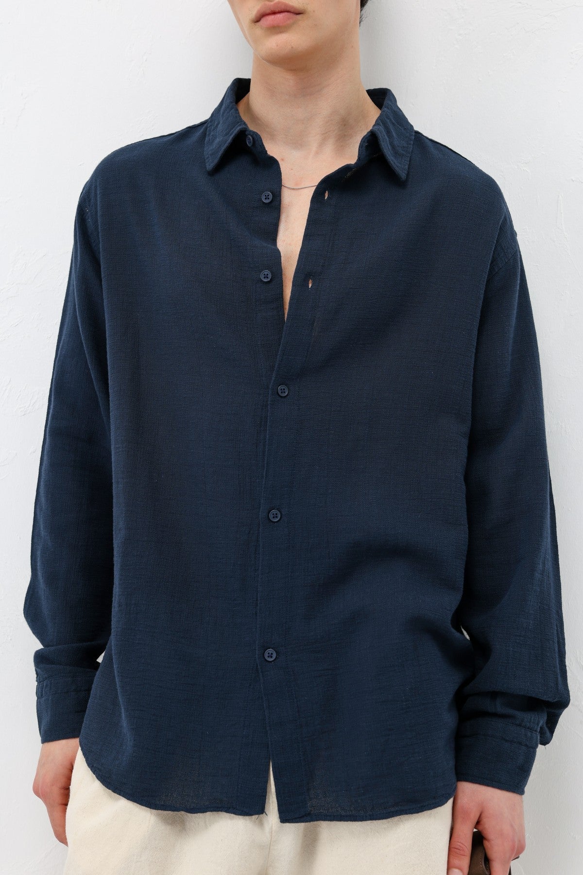 Basic Oversized Linen Shirt