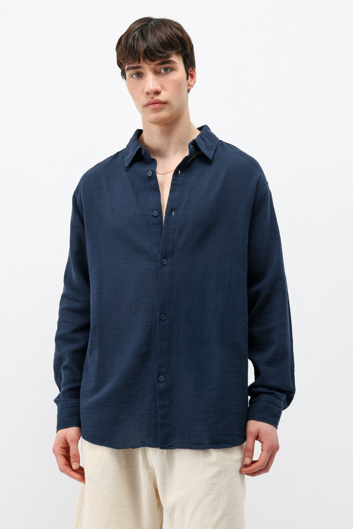 Basic Oversized Linen Shirt