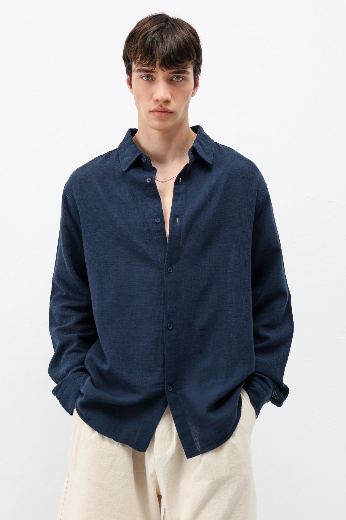 Basic Oversized Linen Shirt