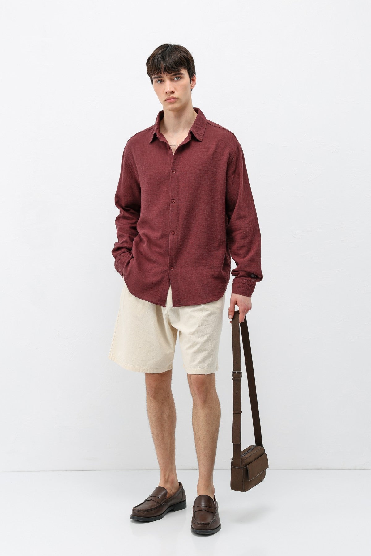 Basic Oversized Linen Shirt
