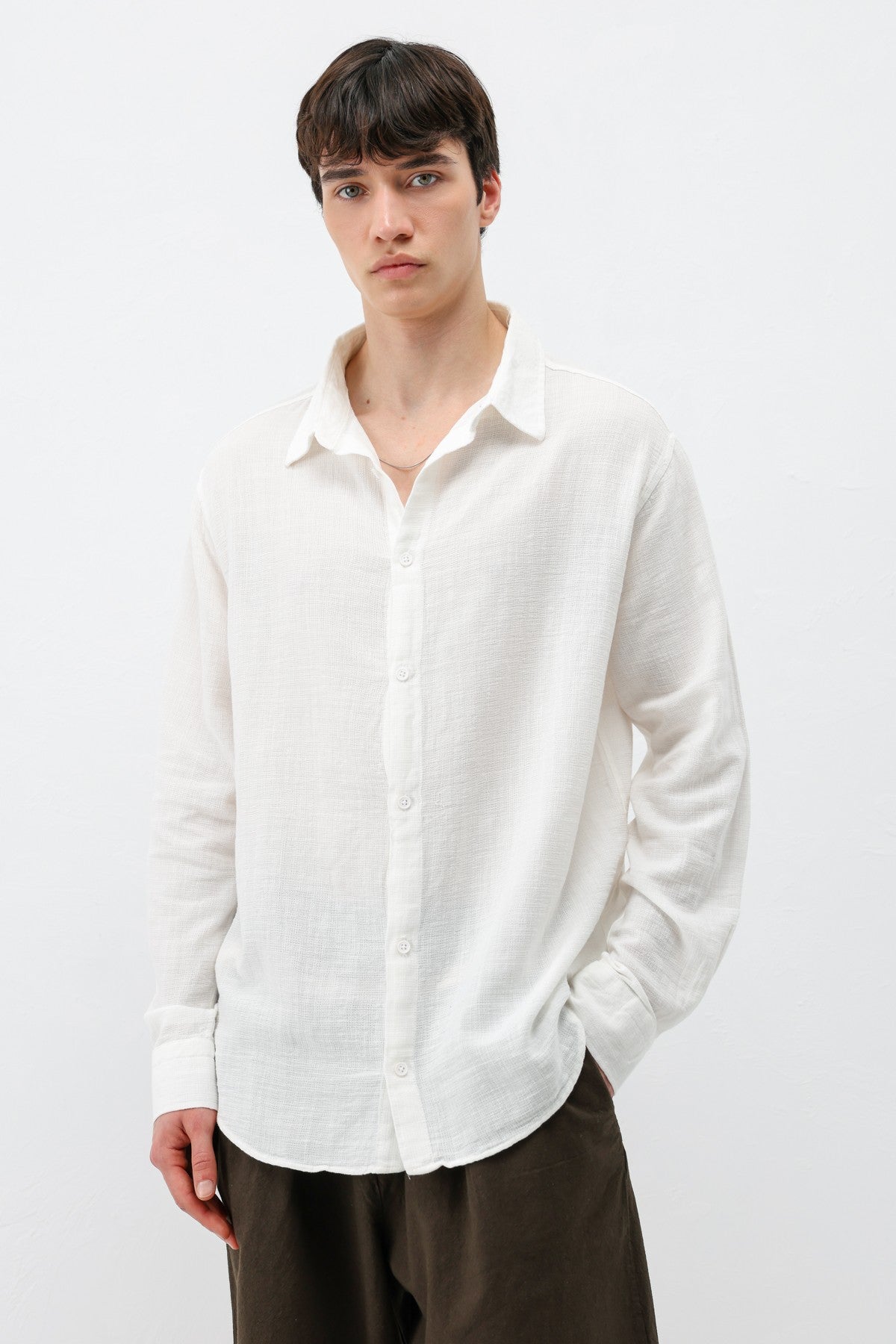 Basic Oversized Linen Shirt