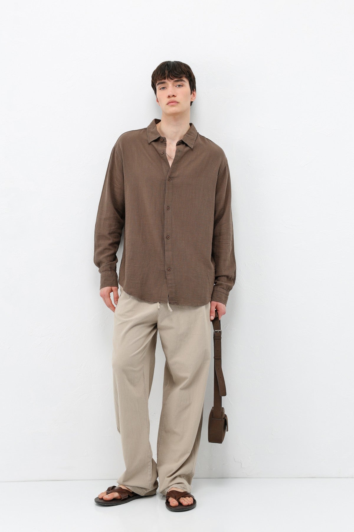 Basic Oversized Linen Shirt