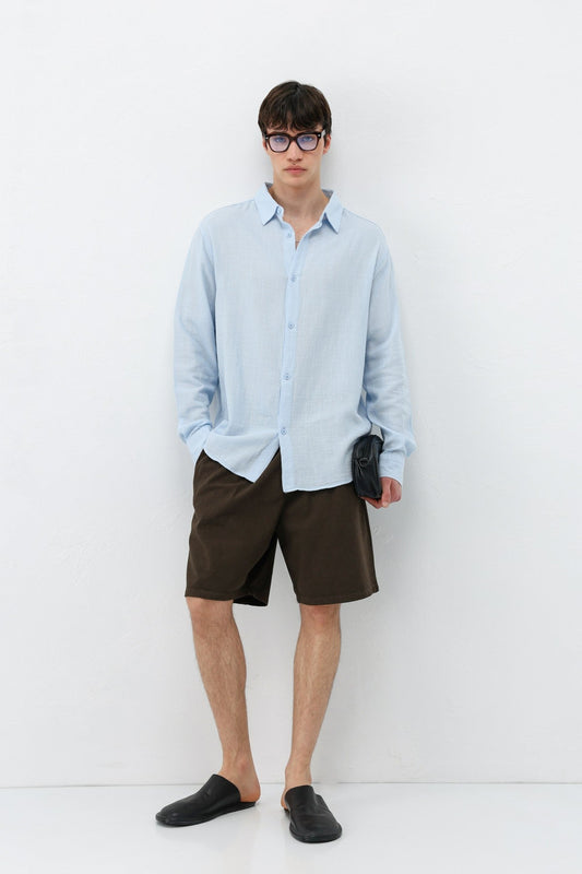 Basic Oversized Linen Shirt