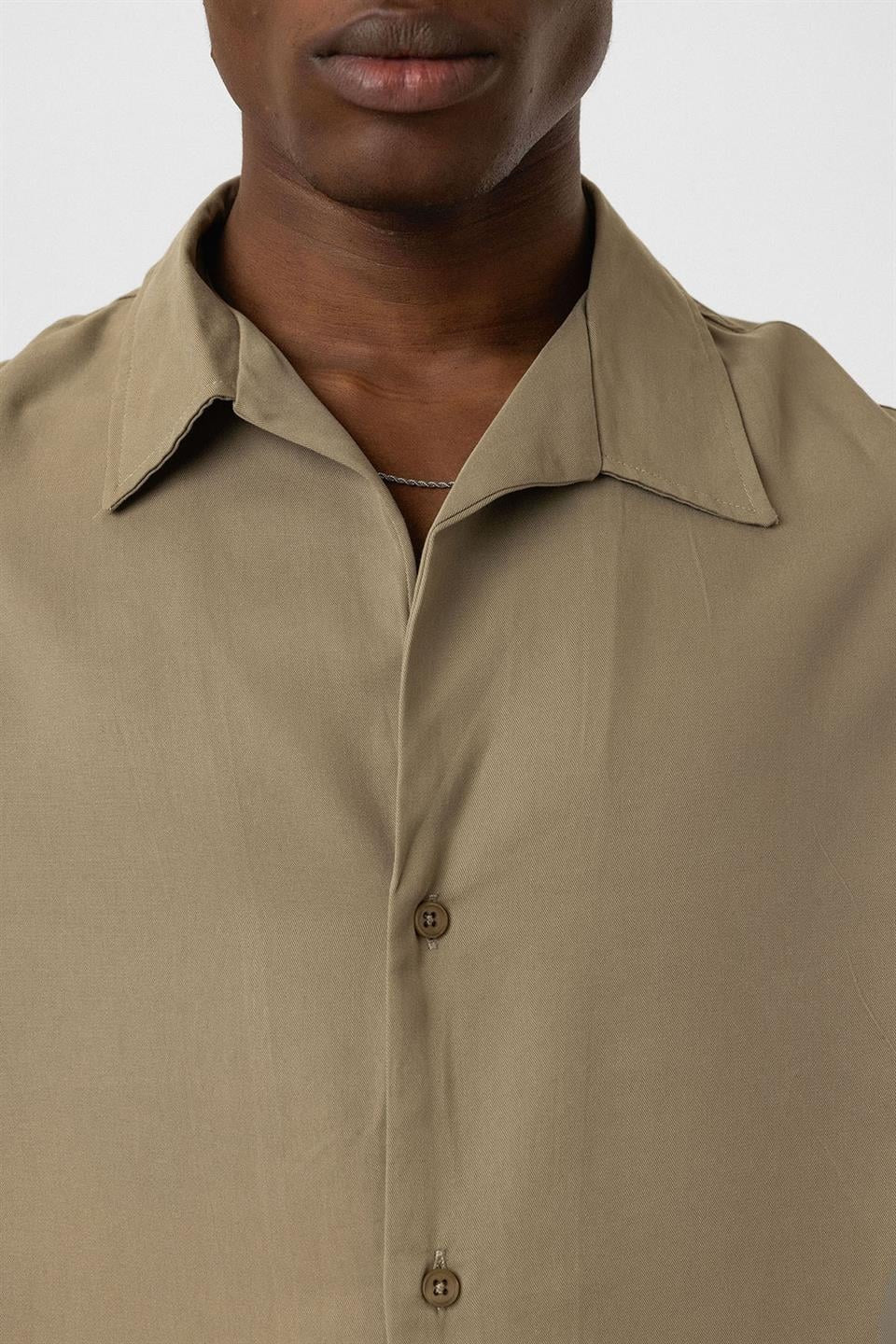 Oversized Lyocell Shirt