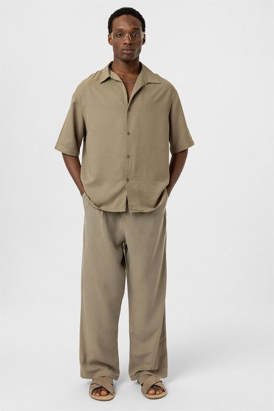 Oversized Lyocell Shirt