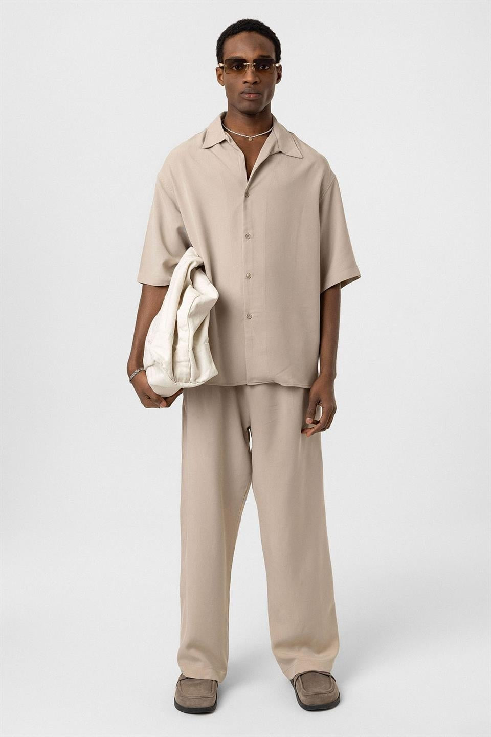 Oversized Lyocell Shirt