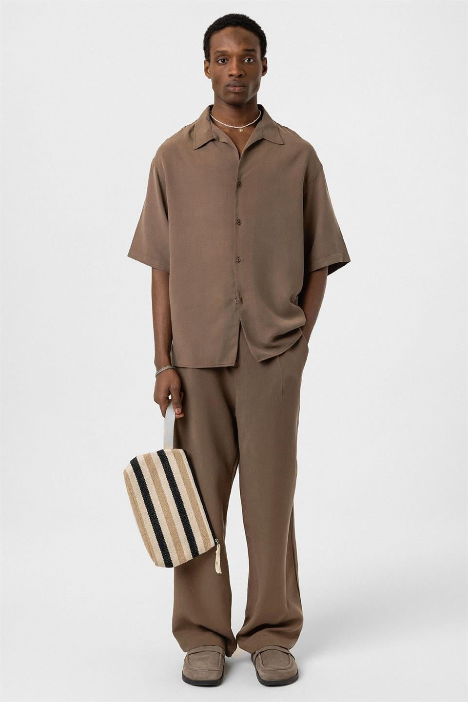 Oversized Lyocell Shirt