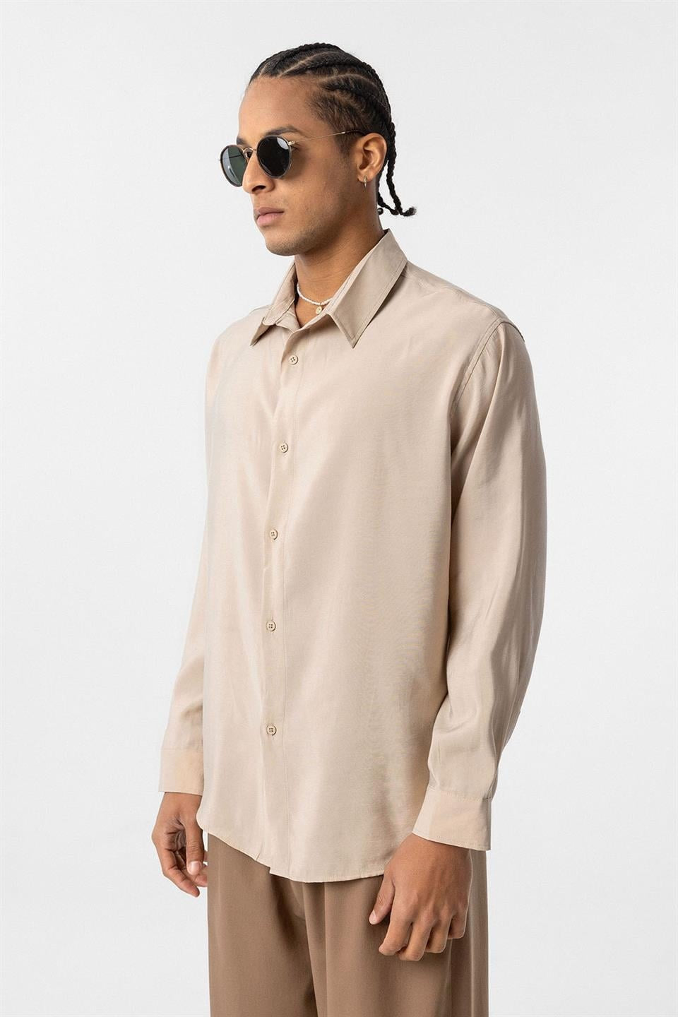 Oversized Modal Shirt