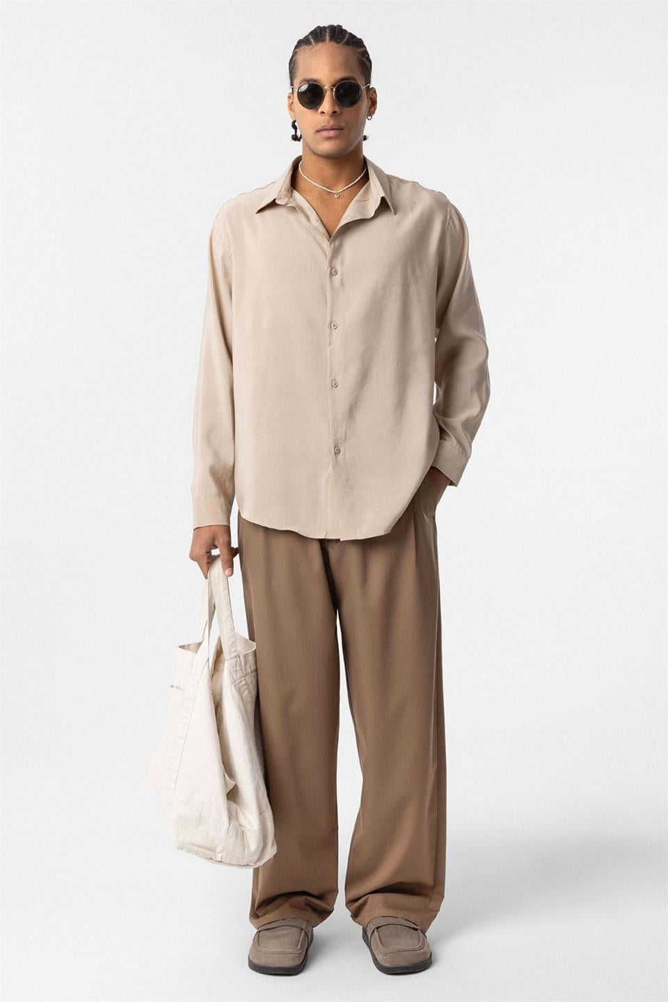 Oversized Modal Shirt