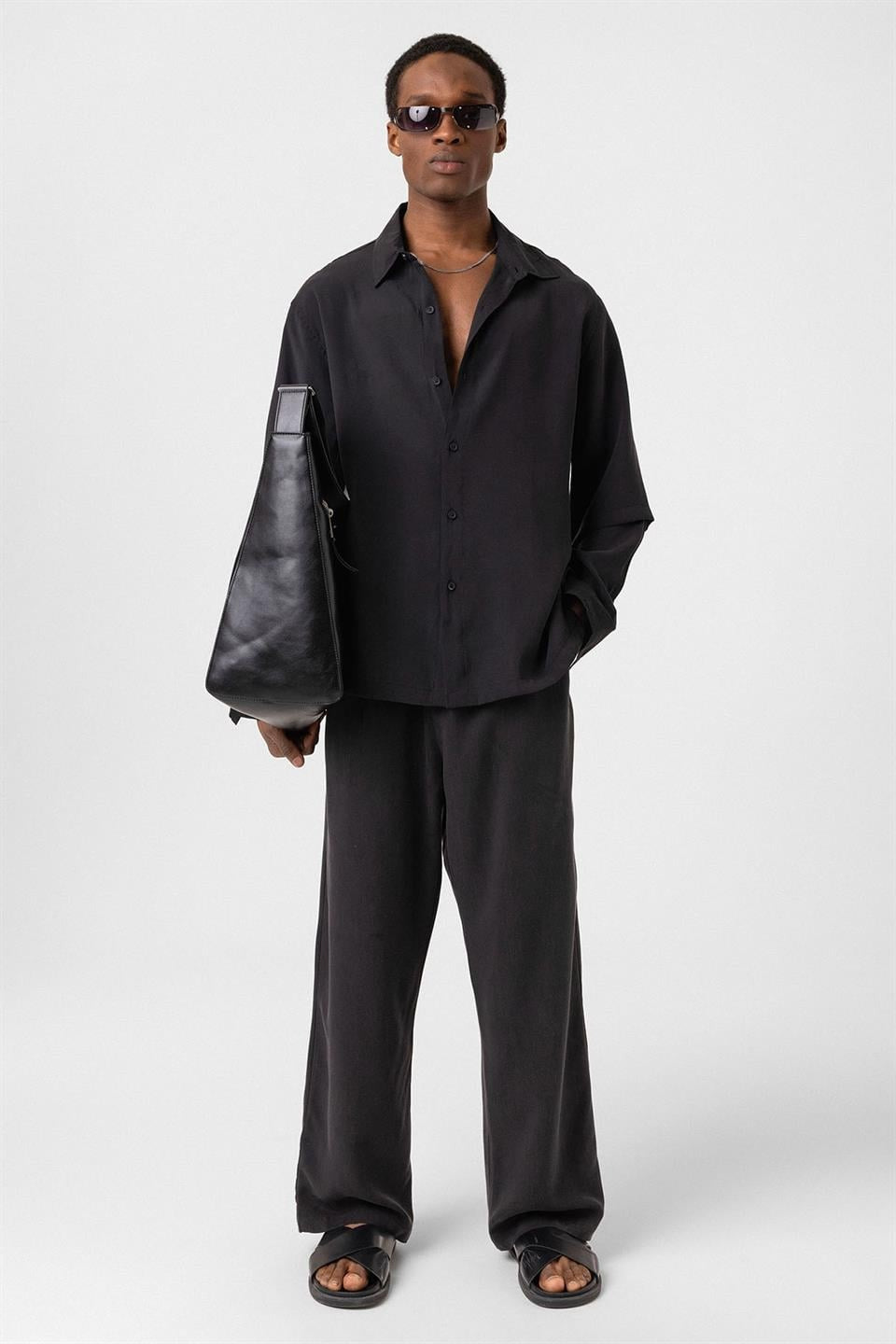 Oversized Shirt with Double-Sleeve Detail