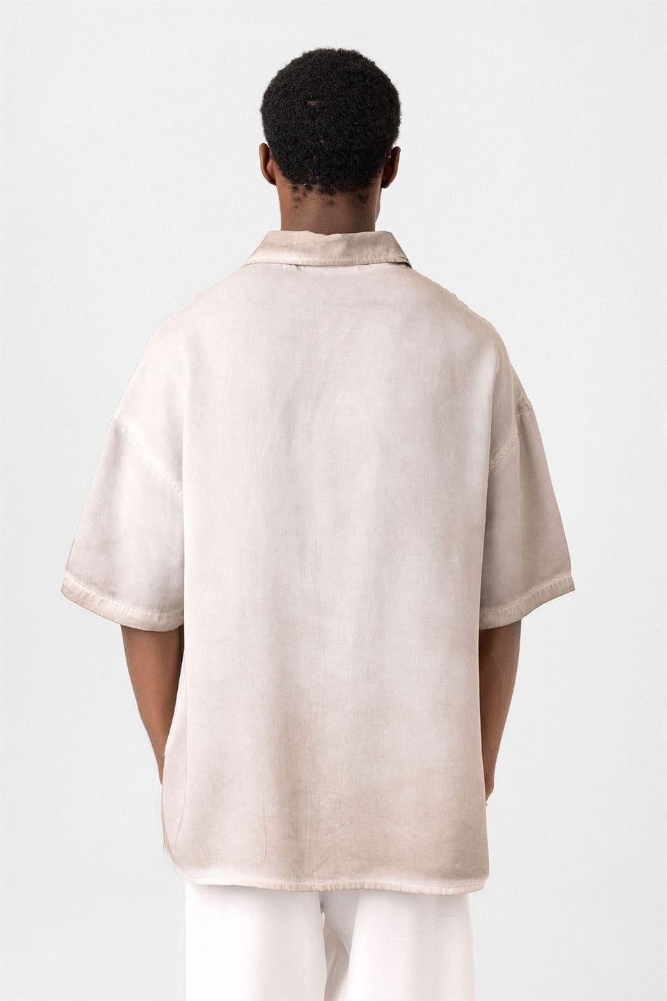Oversized Short-Sleeve Shirt (Washed)
