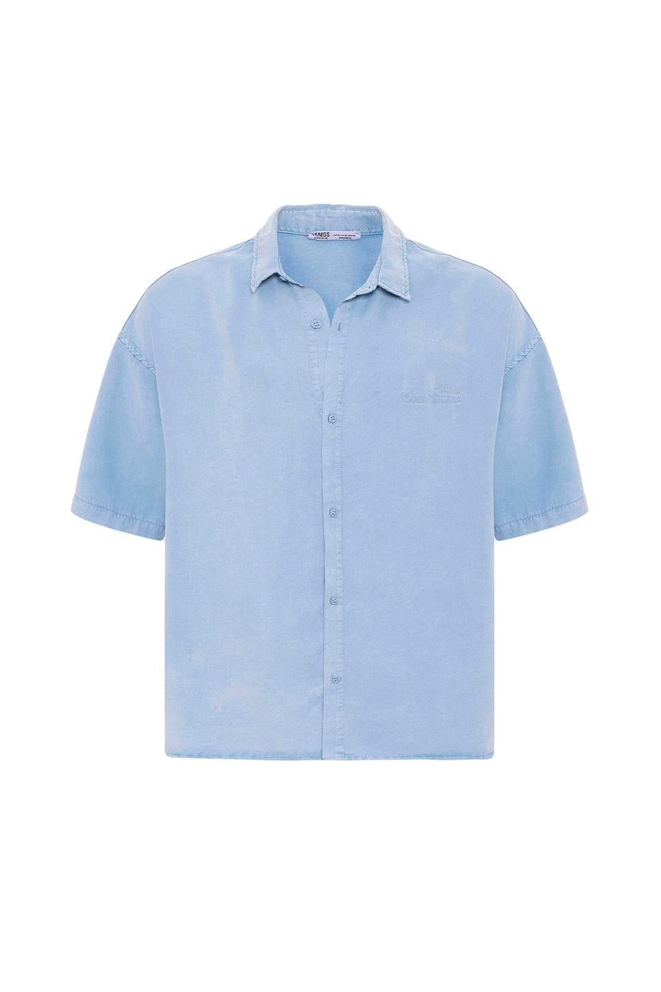 Oversized Tensel Shirt with Back Print