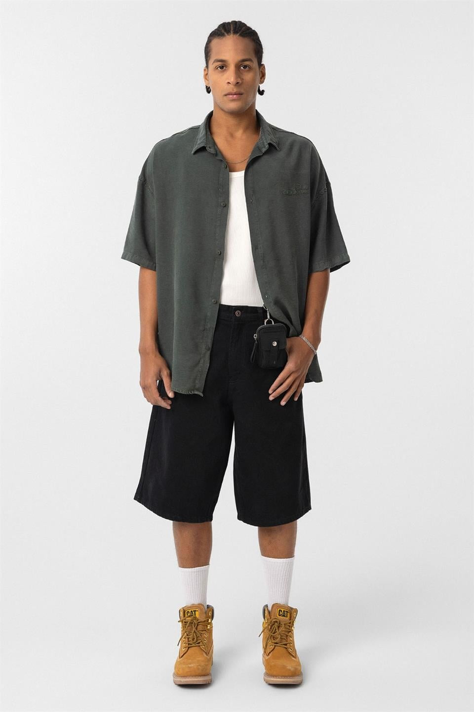 Oversized Tensel Shirt with Back Print