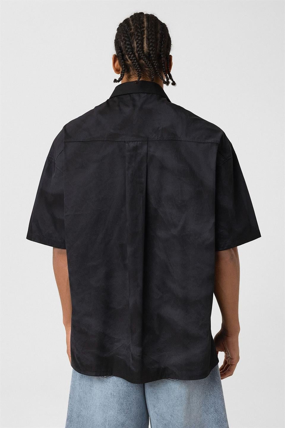 Oversized Washed Poplin Shirt