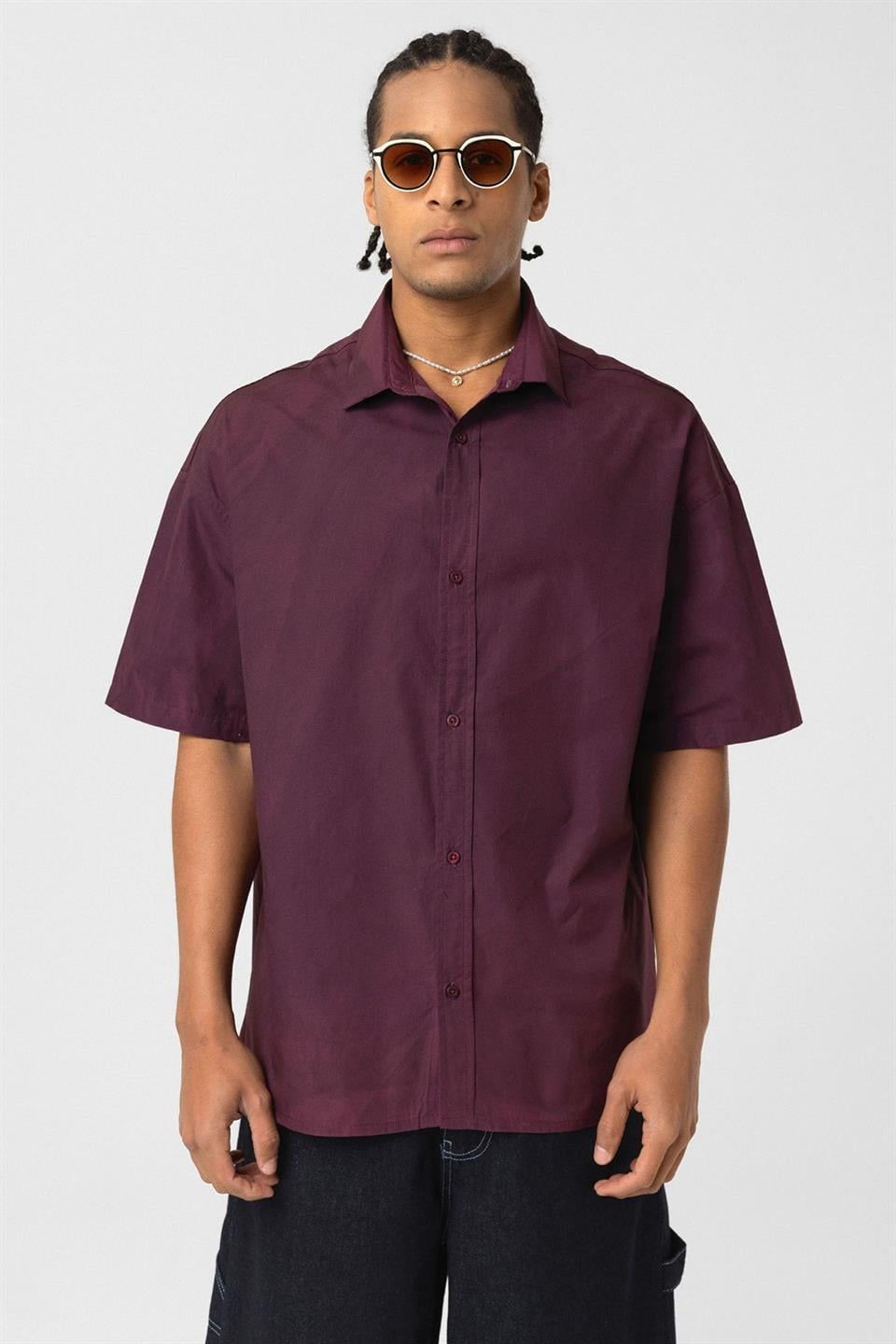 Oversized Washed Poplin Shirt