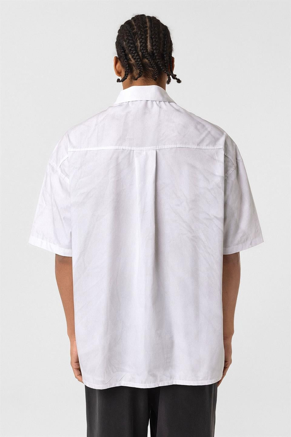 Oversized Washed Poplin Shirt