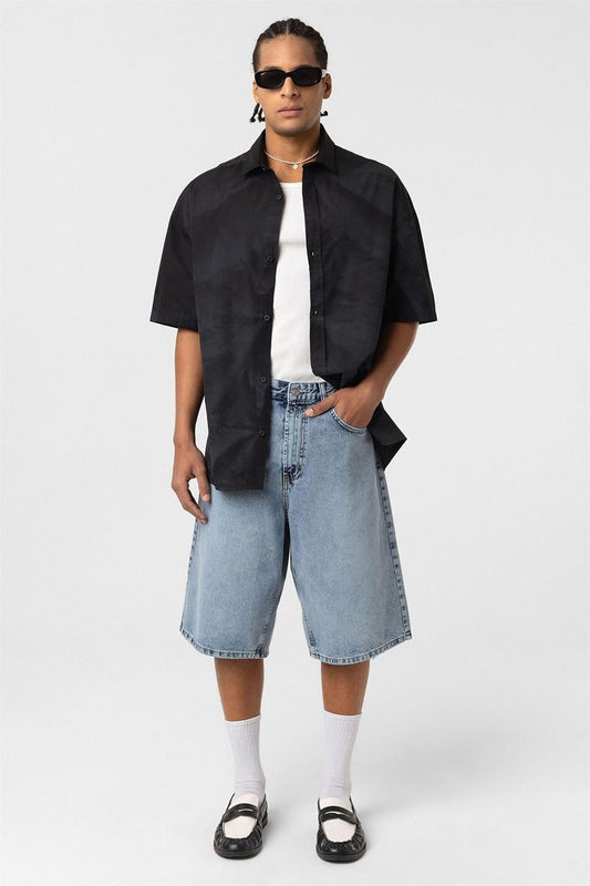 Oversized Washed Poplin Shirt