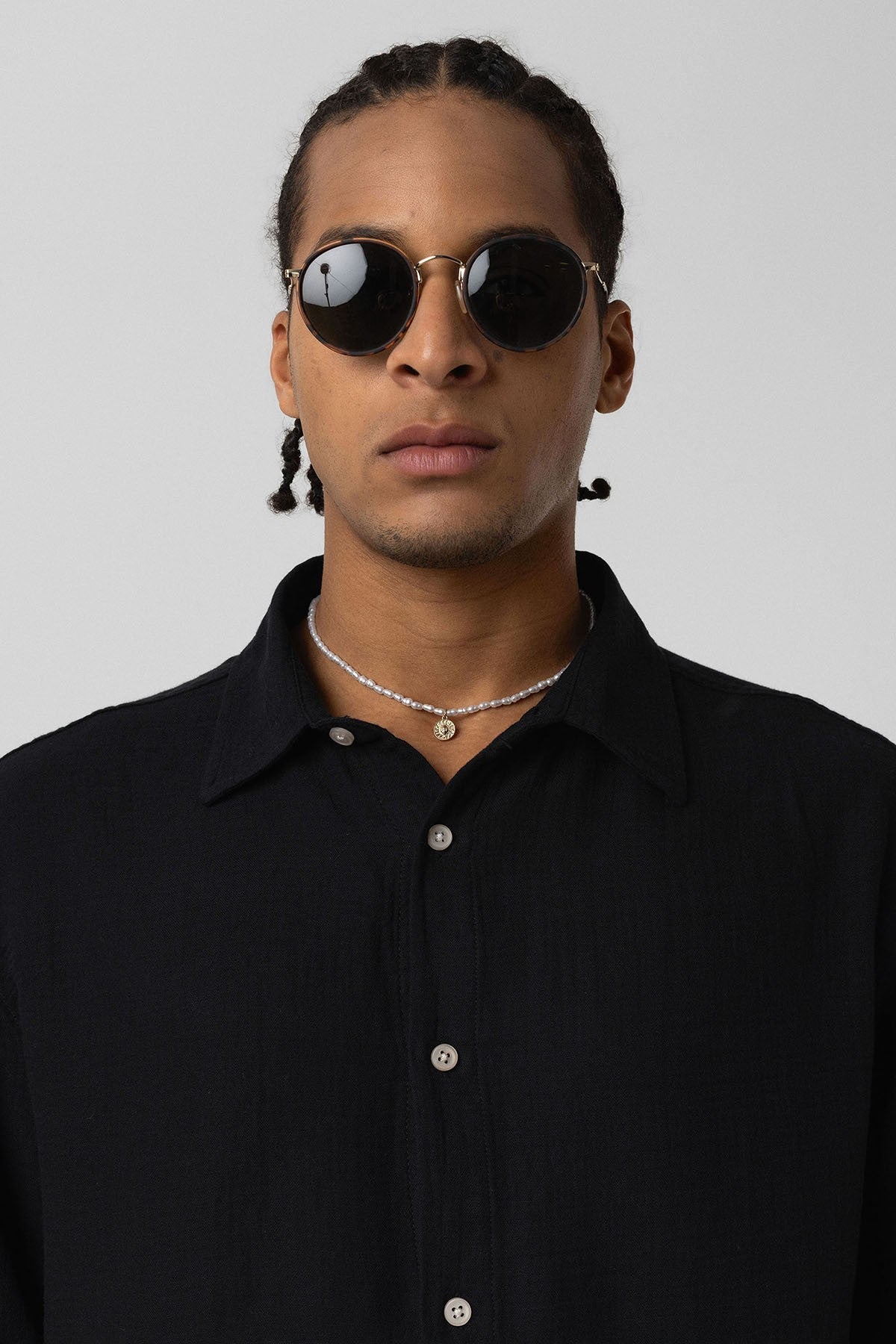 Oversized Long-Sleeve Muslin Shirt