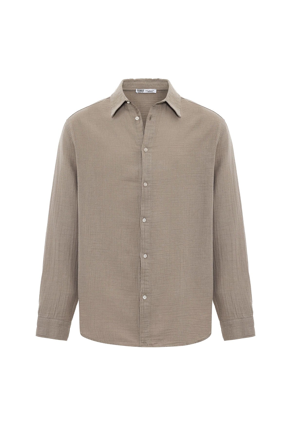 Oversized Long-Sleeve Muslin Shirt