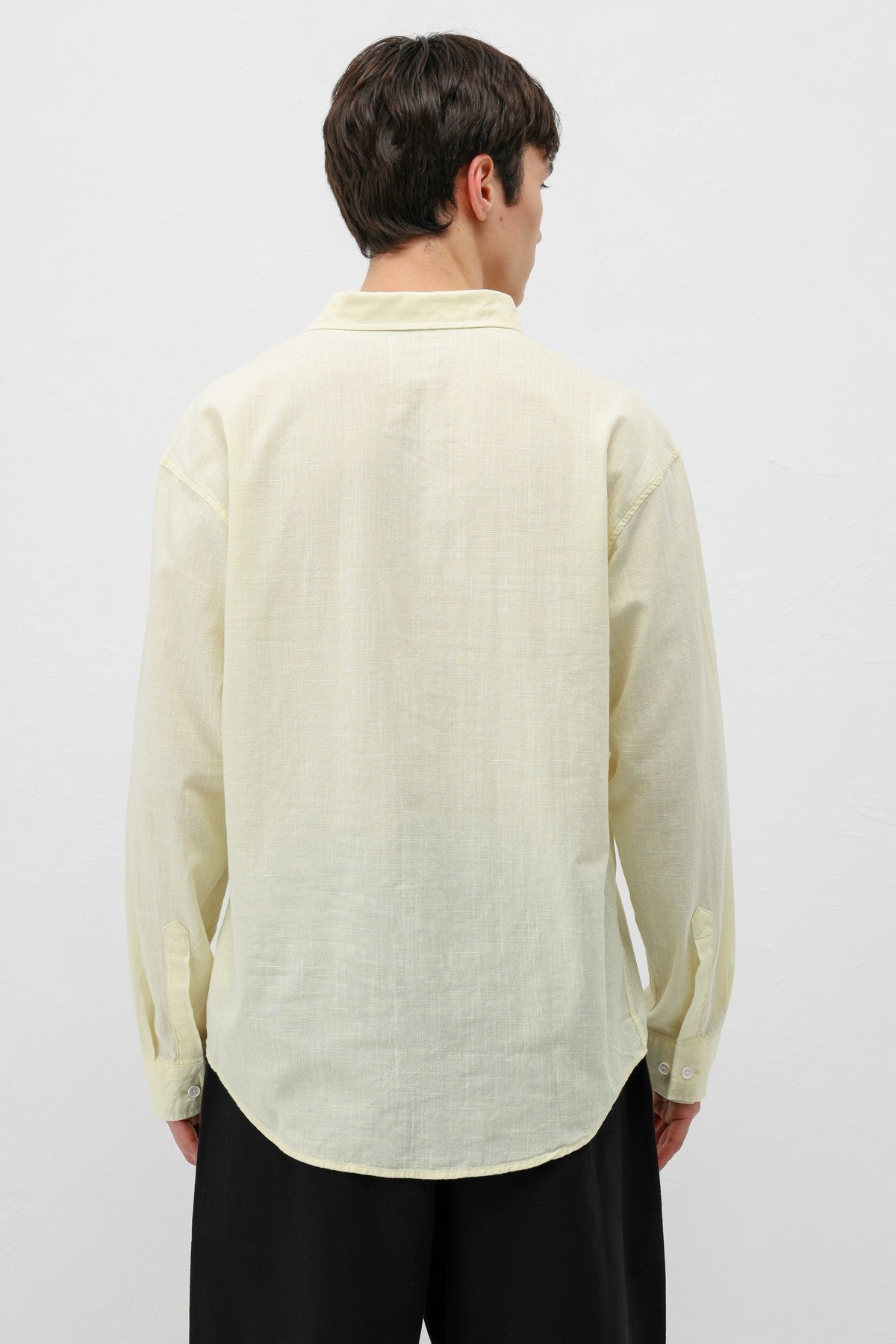 Basic Oversized Cotton-Linen Shirt