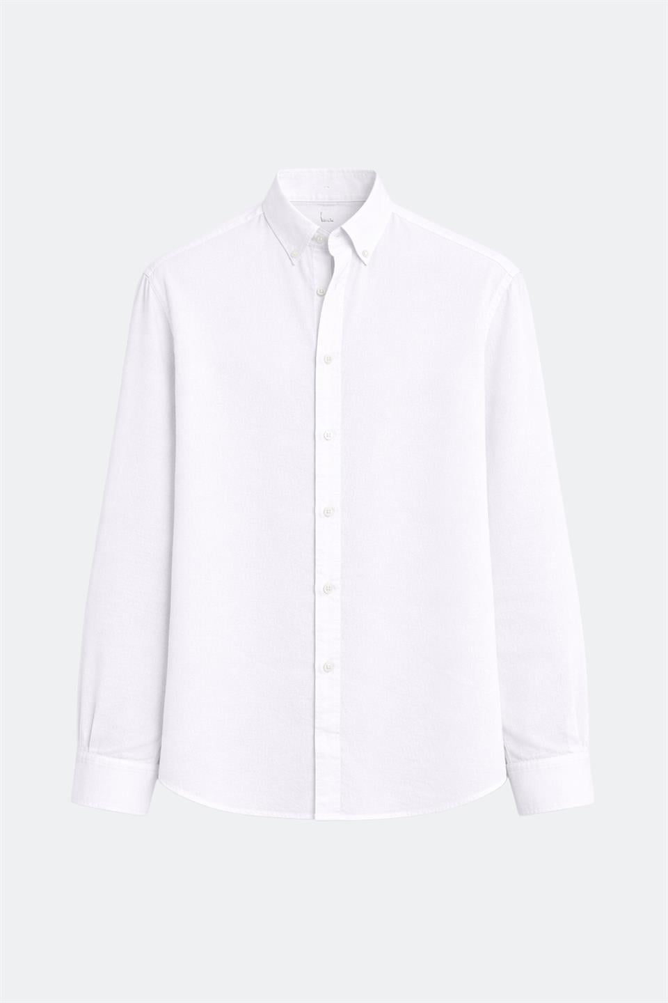 100% Linen Oversized Long-Sleeve Shirt