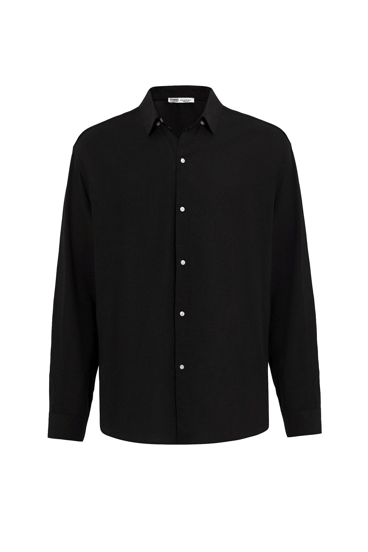 Oversized Long-Sleeved Linen Shirt