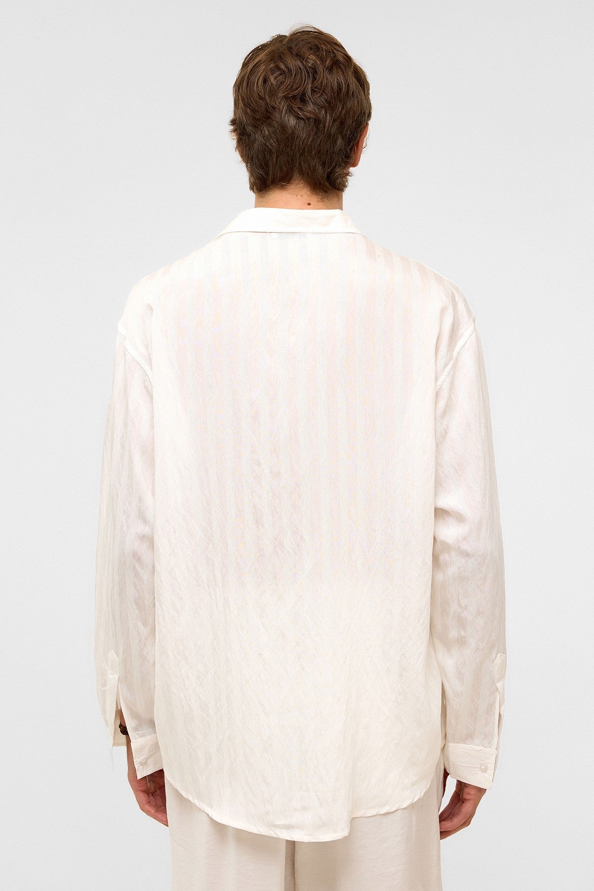 Oversized Long-Sleeved Modal Shirt