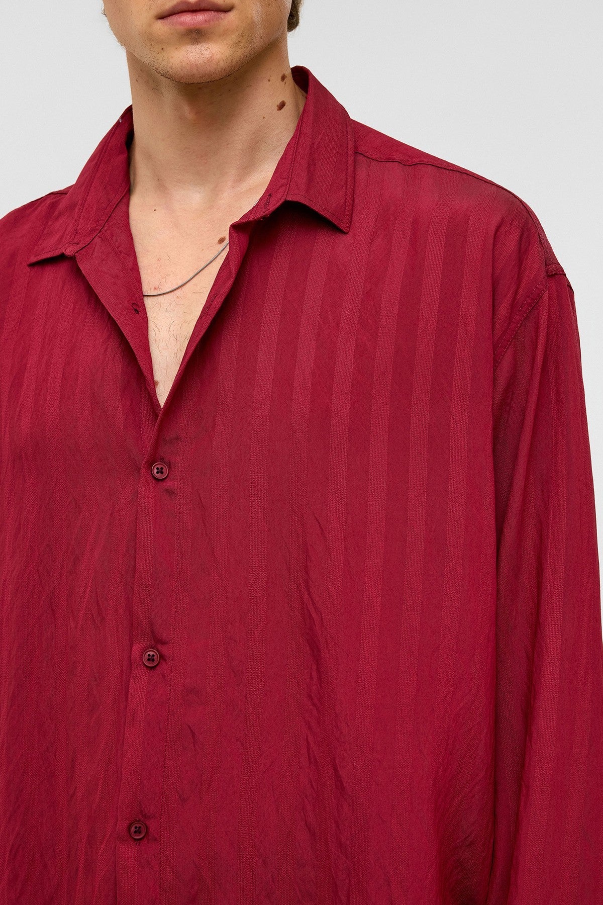 Oversized Long-Sleeved Modal Shirt