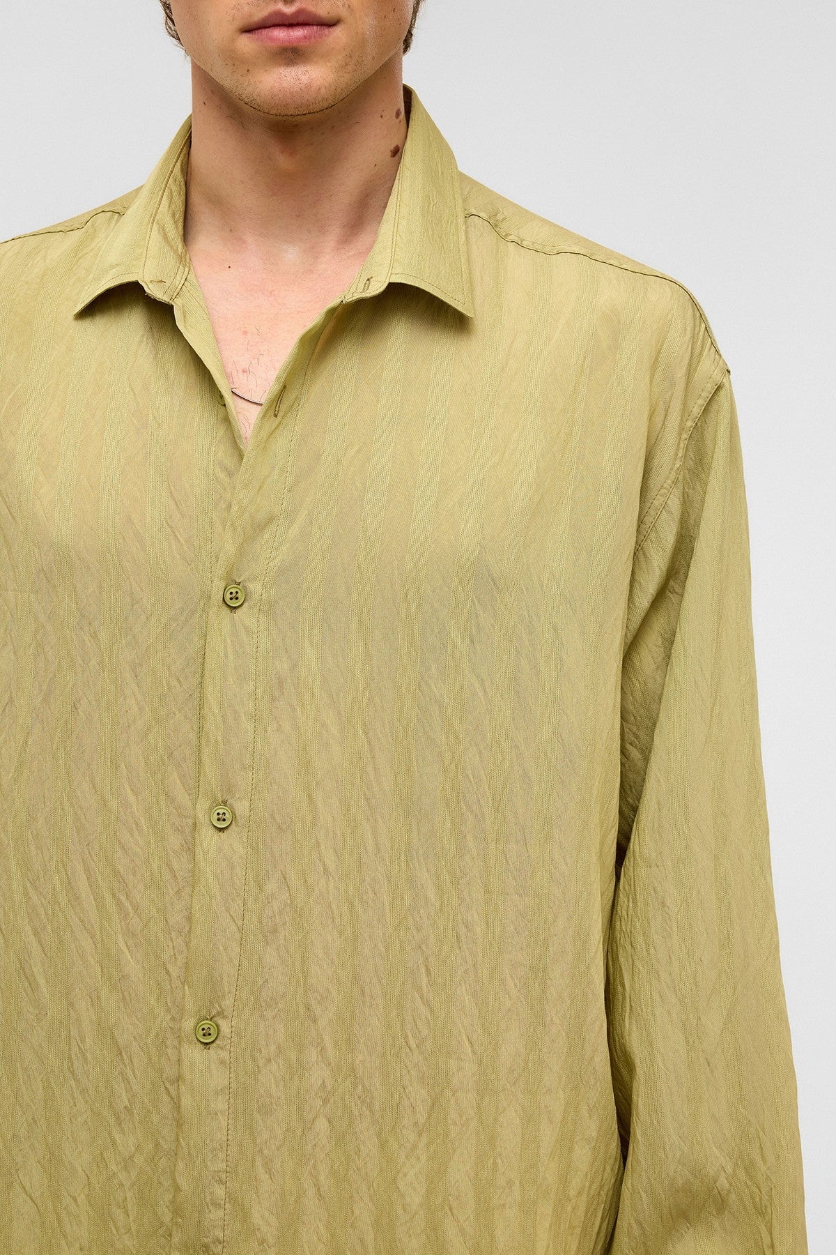 Oversized Long-Sleeved Modal Shirt