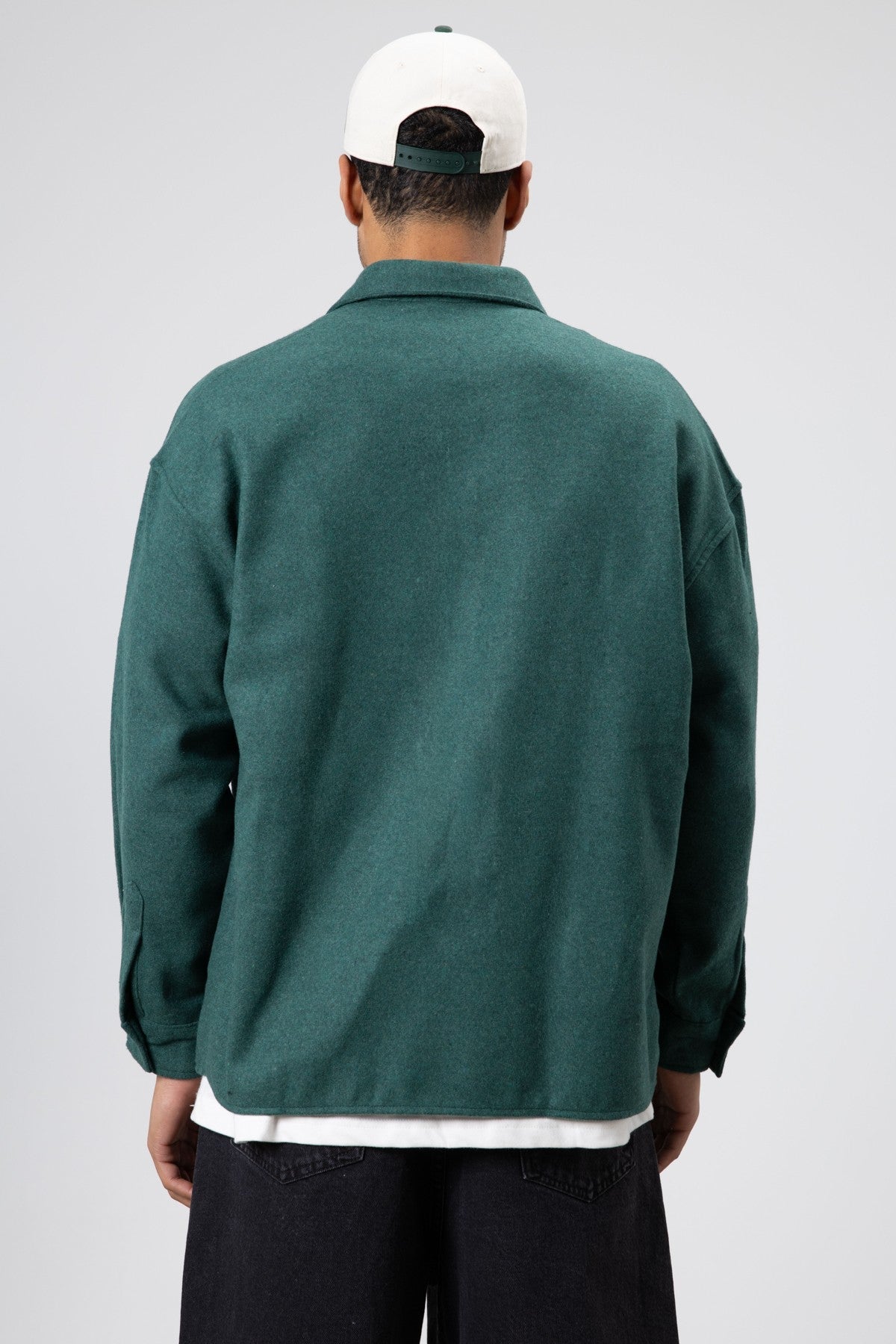 Textured Oversized Shirt Jacket