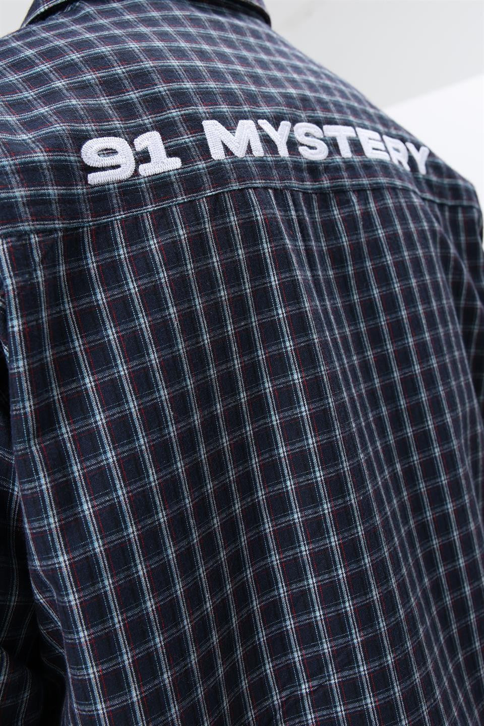 Oversized Checkered Long-Sleeve Shirt