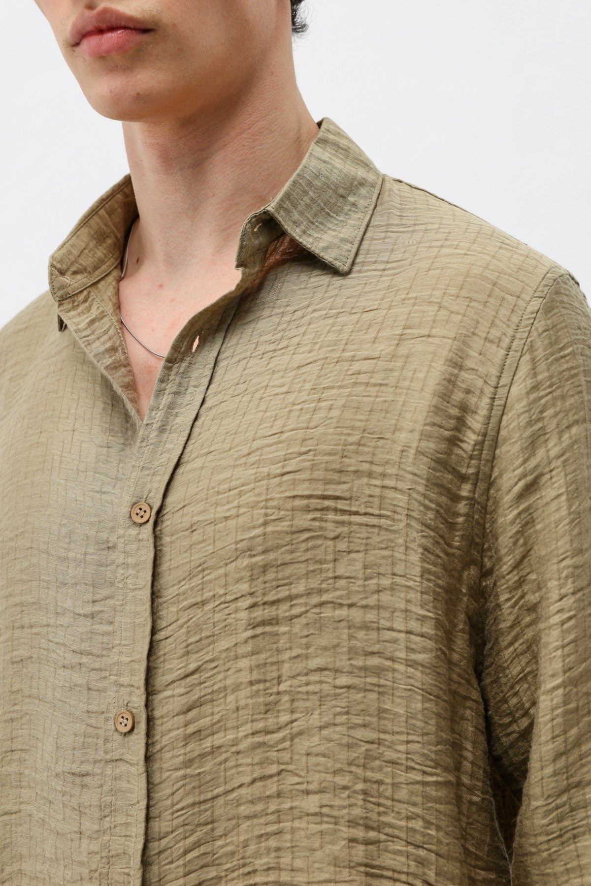 Textured Oversized Shirt