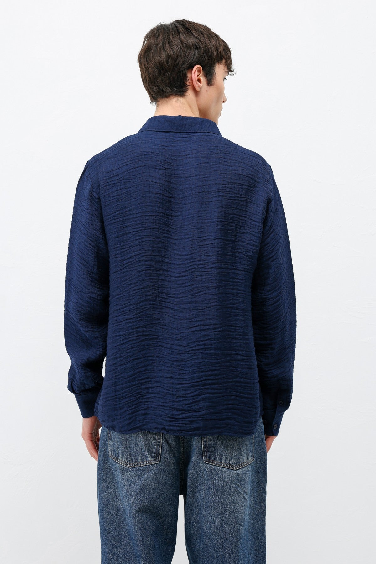 Textured Oversized Shirt