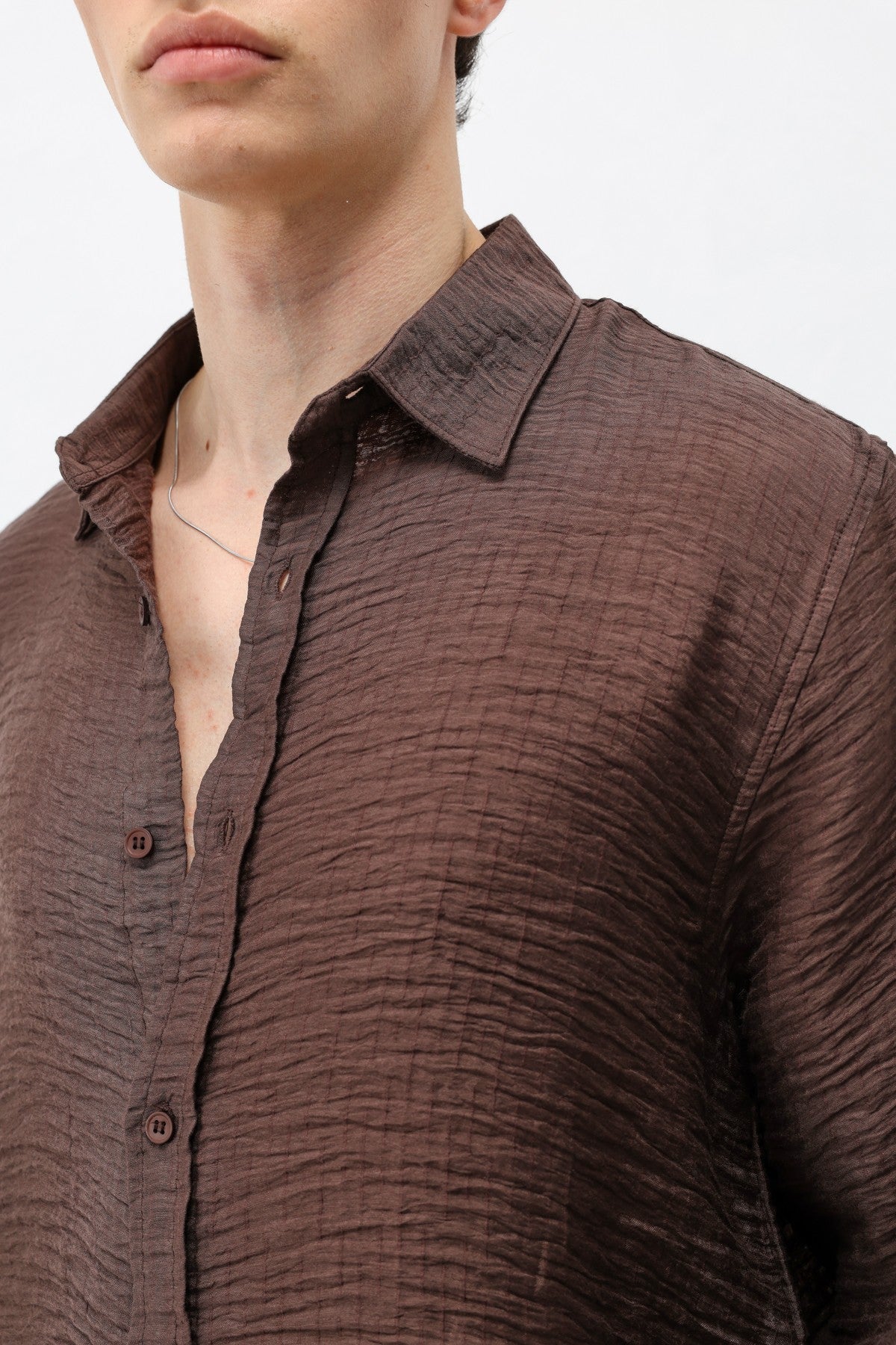 Textured Oversized Shirt
