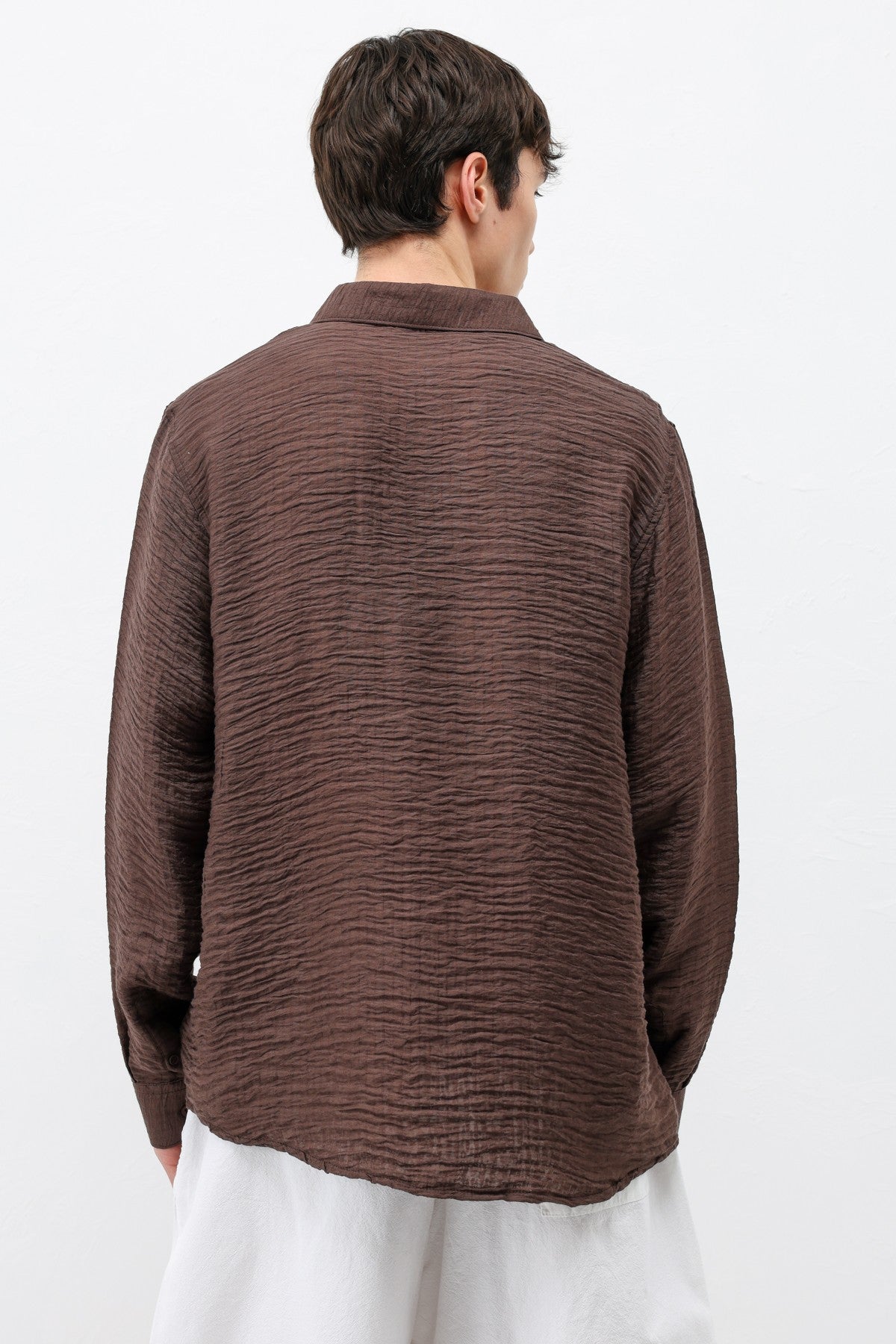 Textured Oversized Shirt