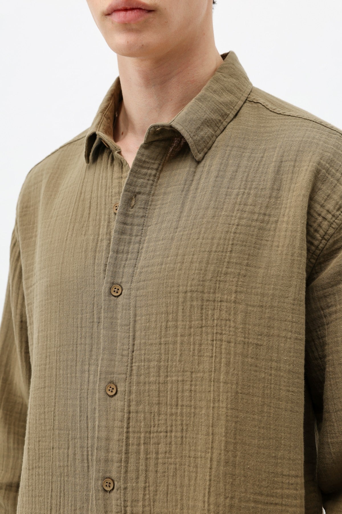 Oversized Muslin Shirt