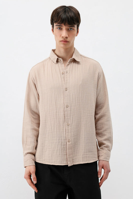 Oversized Muslin Shirt