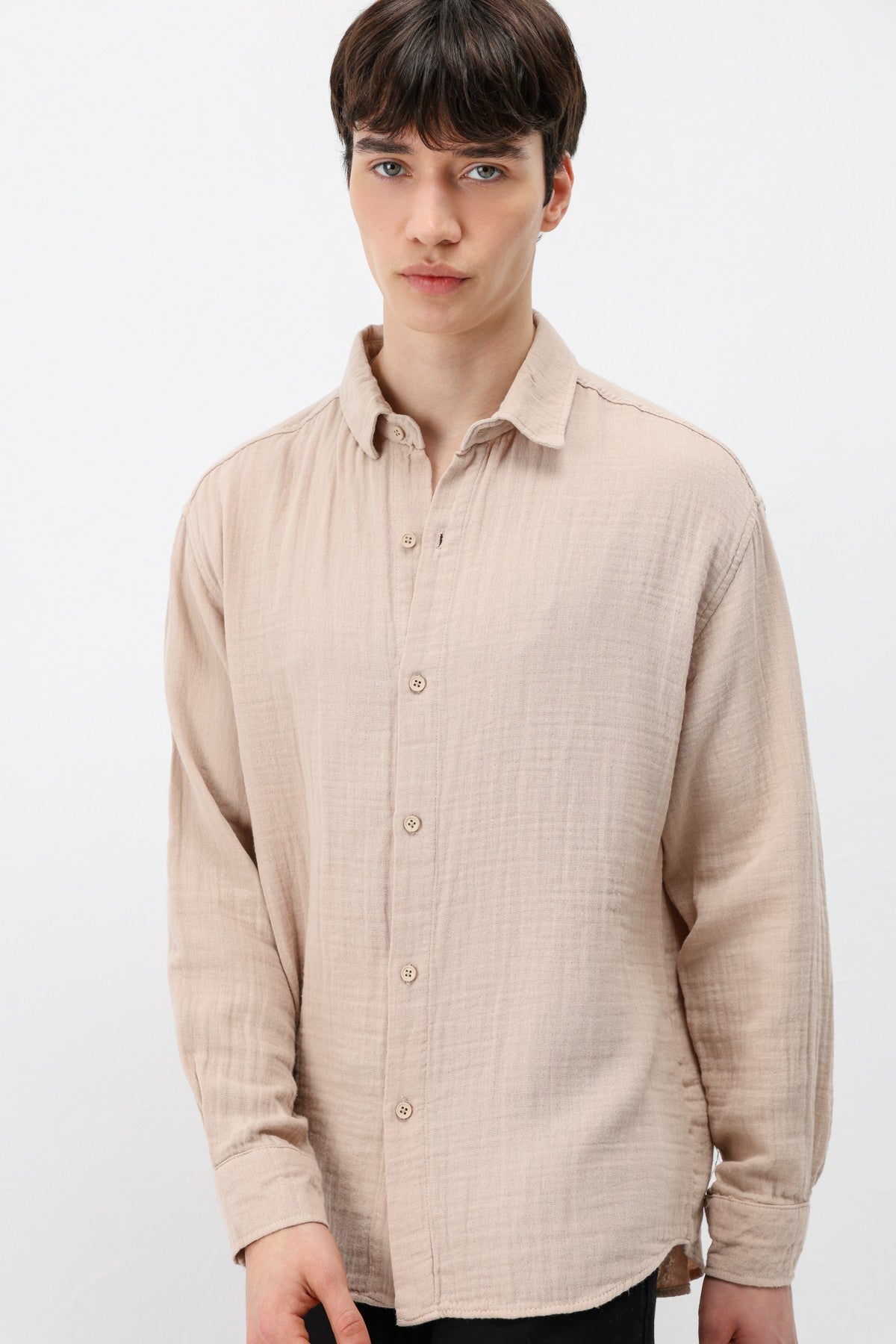 Oversized Muslin Shirt